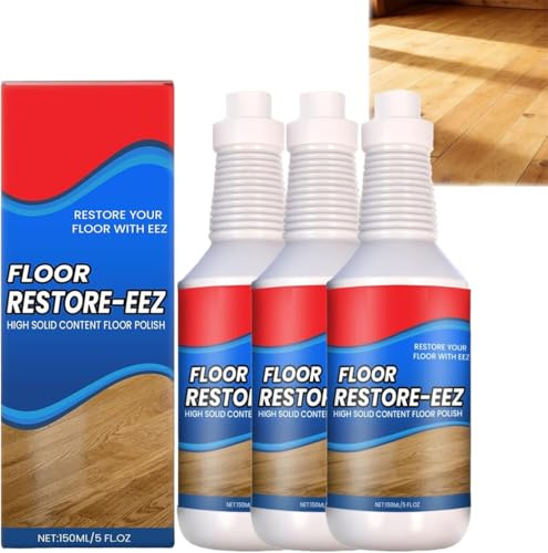 Floor Restore Eez,Floor Restore Solution,Flooring Renewal Agent,Ultimate Floors Restorer & Polisher,Engineered Wood Floor Restorer,Wood Floors Polishing Solution,For Shine Wood, Laminate,Vinyl (3 Pcs)