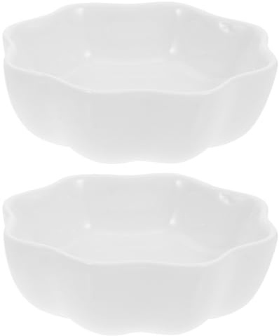 Kichvoe Cuencos de Cerámica Fáciles de Lavar y Resistentes 2 Piezas para Hámster para Comida y Agua, Ideales para Pequeños Roedores Hogar