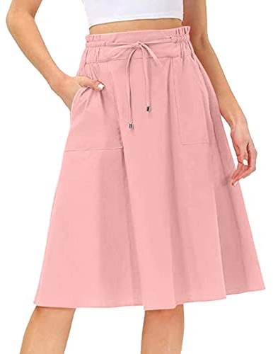 Falda genérica para mujer, verano, bohemia, elegante, larga floración, cintura alta, informal, playa, elegante, fluido, estampado medio, sexy, talla grande, vintage, vacaciones, Safari A111