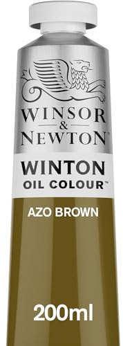 Winsor & Newton 1437389 Winton, feine hochwertige Ölfarbe - 200ml Tube mit gleichmäßiger Konsistenz, lichtbeständig, hohe Deckkraft, reich an Farbpigmenten - Azo Braun | Künstlerpigmente, langlebig, lichtecht, permanent, einheitliche Konsistenz, große Pigmentbelastung