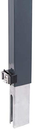 Alberts 672676 Elevación del cercado Erhard, Para la elevación sencilla de un cercado existente con paneles de varilla doble, Antracita, Altura 600 mm, Para postes 60 x 40 mm