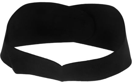 Milisten 1PCS Swimming Headband Waterproof Ear Headband Adjustable Ear Protector Cloth Bath for Adult Kids Swimming Size (Black)