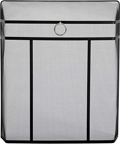 Trendi® Heavy Duty -Fire Guard Fire Place Screen - Study Freestanding Black Powder Coated Steel Fireplace Accessory Spark Protection
