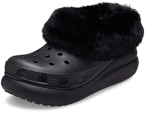 Crocs Sabot Donna Furever Crush Shoe Nero Cr.208446/blk