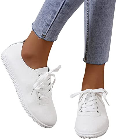 Sneaker Damen Schwarz Leder Weiße Turnschuhe Damen Leder Leichte Atmungsaktiv Laufen Schuhe Frauen Sportschuhe Weiss Hoch Cheerleading-Schuhe Halbschuhe für Fitness Jogging