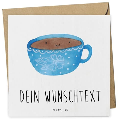 Mr. & Mrs. Panda karte personalisiert Kaffee Tasse - Personalisierte Geschenke, Postkarte, Karten, Glücklich, Geschmack, Grußkarten, Liebe, Lustige Sprüche, Genuss