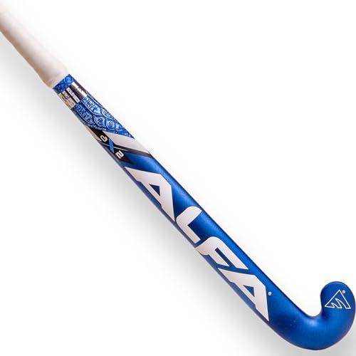 A L F A Unisex-Adult AX2 Hockey Stick, Blauer Funke, 36.5 Inches