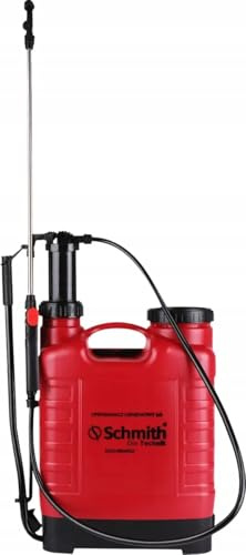 Schmith - Pulverizador Manual a Presión Mochila de 16l - con Correas para el Hombro para Facilitar el Transporte - para Jardinería y Uso Doméstico - Nebulizador - Pulverizador de Césped