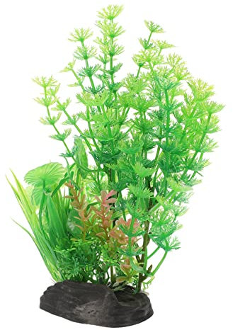 Happyyami Künstliche Wasserpflanzen Für Aquarien Realistische Dekoration Für Fischbecken Effekt Pflegeleicht Umweltfreundliches Material Für Aquarien Und Wohnräume