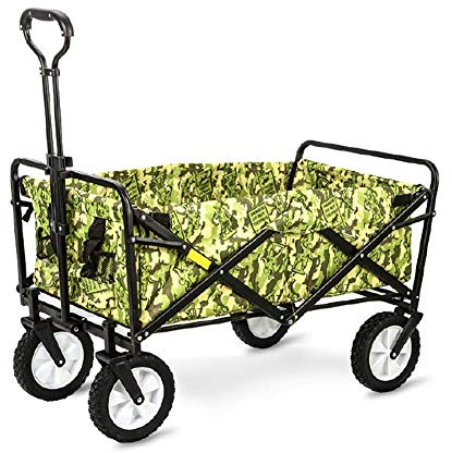 NZpost Hand Trailer Foldable Pull Wagon Hand Cart Garden Transport Cart Foldable Portable Folding Cart for Outdoor Camping BBQ Gardening Shopping Beach (C)
