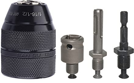 4 Stück 2-13 mm 1/2-20UN Anschlussgewinde Bohrfutteradapter SDS-Plus Adapter für Bohrhammer/Schlagbohrmaschine