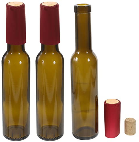 Cabilock Botellas De Vino De Vidrio Coloreadas 200ml para Manualidades y Decoración