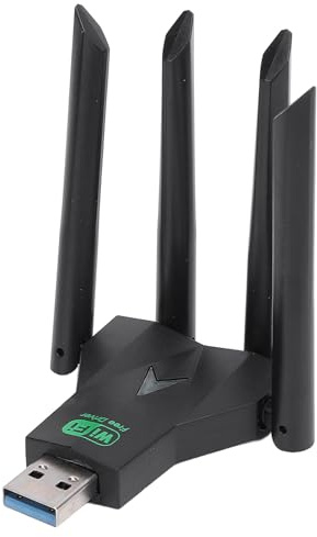 USB-WLAN-Adapter für PC, 1300 Mbit/s Dualband 2,4 G 5 GHz Wireless-Netzwerkadapter für Desktop-Laptop, 4 Antennen Internet-Netzwerkkarte für Wins XP, 7, 8, 8.1, 10, 11