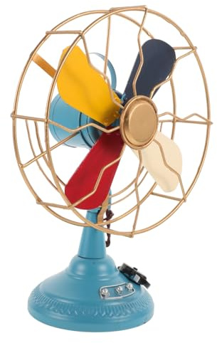 DECHOUS Retro-fan-modell Alt Vintage Wohnkultur Drinnen Retro-tischventilatormodell Antiquität Lüfter Vintage-schreibtischventilator Mit Tischplatte Für Tischventilatorskulptur Eisen