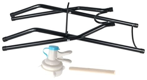 Water Jug Rack, Foldable Water Bottle Holder with Spout and Built-In Crowbar, Space-Saving Storage Organizer Stand for Garage, Living Room, Utility Area, Home Hydration Station