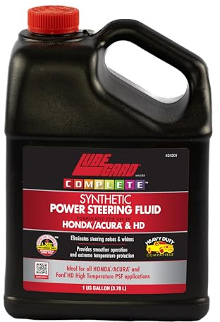 Lubegard 24201 Complete Synthetic Power Steering Fluid for Honda/Acura & HD, 1 Gallon