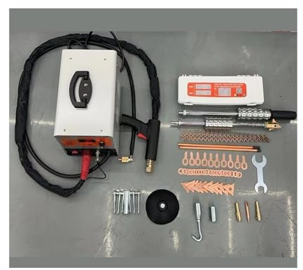 pistola de soldagem de plástico Soldador Por Puntos, Reparación De Chapa Metálica De Coche Con 2 Pistolas De Soldadura, Máquina De Soldadura Por Puntos De 6 Modos Con Pantalla LCD