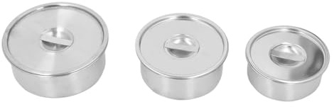 Tnfeeon Tazones para Mezclar de Acero Inoxidable con Tapas Selladas y Tamaños Anidados para Cocinar en Casa, Fácil Limpieza y Retención de Nutrientes