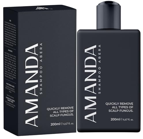 ABERA Amanda Anti Dandruff Shampoo, Anti Fungal Shampoo for Flakes Itchy and Oily Scalp Relief Stop Hair Loss, 6.67 fl oz, Pack of 1