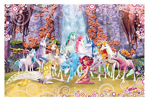 Kindertapete - Mia and Me - Mia und Onchao mit den Einhörnern von Centopia - Vlies Fototapete Premium Breit, Größe HxB: 290cm x 432cm