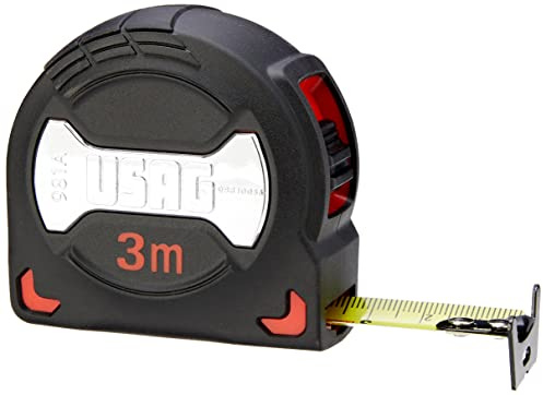 USAG U09810036 - 981 A - Mètre à ruban professionnel avec revêtement anti-choc