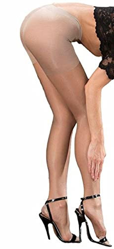 ELLY Sehr leichte 70 Denier Kompressionsstrumpfhose, Schwarz , 4