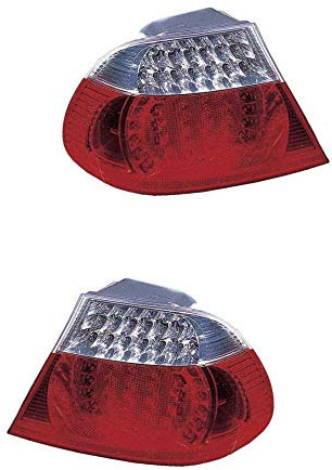 Rückleuchte Heckleuchte Set links & rechts rot mit Lampenträger für Model 3er Coupe E46