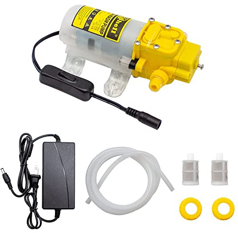 AC 100-240V Household Electric Wine Pump, Self-Priming Suction Pump Liquid Filling Machine 3-4L/MIN 60W Lift 30M 0.6Mpa