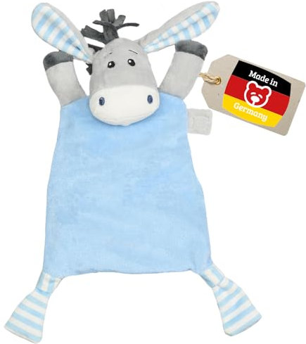 welliebellies® Wärmeschmusetuch Esel für Mikrowelle und Backofen Mädchen und Jungen Babyspielzeug empfohlen ab Geburt