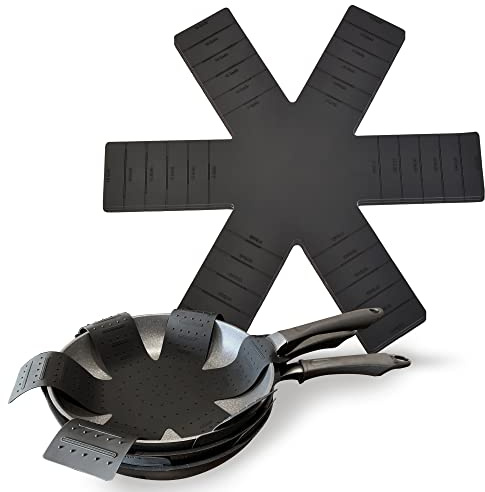 Pot and Pan Protectors for Stacking, Pot Pan Separators Cookware Protector 3 Pack, Dividers Anti-Slip Foldable for Multiple Sizes Pots and Pans Avoid to Scratching or Marring
