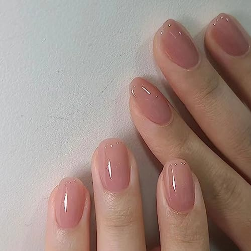 Ceboic 24 Stück Nägel Zum Aufkleben Eckig Kurz, Französische Tipp Rosa Glitzer Kunstnägel Press on Nails mit Nagelkleber Aufkleber, Ballerina Acryl Falsche Nägel für Frauen und Mädchen