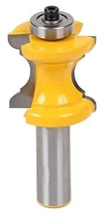 1 unidad de punta redondeada de vástago de 1/2 con columna de cuentas, enrutador de moldura facial, línea de broca, cuchillo, cortador de carpintería, cortador de espiga for herramienta de carpinterí