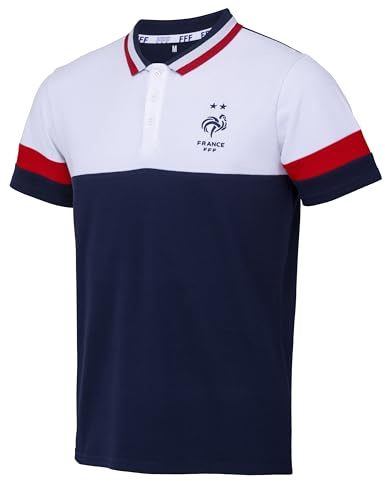 FFF Officiell pikétröja kollektion av det franska fotbollslaget - herrstorlek XL