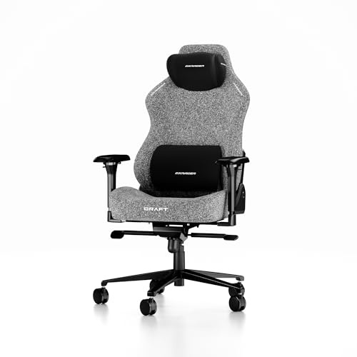 DXRacer Craft XL Grau Stoff das Orginal Gaming Stuhl