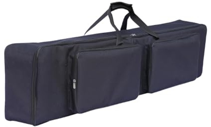 Harilla Koffer für E Piano, 88 Tasten Keyboard, Gigbag mit Stoßfester Tasche, Tragbare Handtasche, Umhängetasche für Konzerttournee, Musikstudio, A
