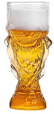 MRKU Beer cup Creative Beer Mug Set of 5for Home Restaurants and Parties Glass Beer Glasses 330ML Easy to Clean Beer stein