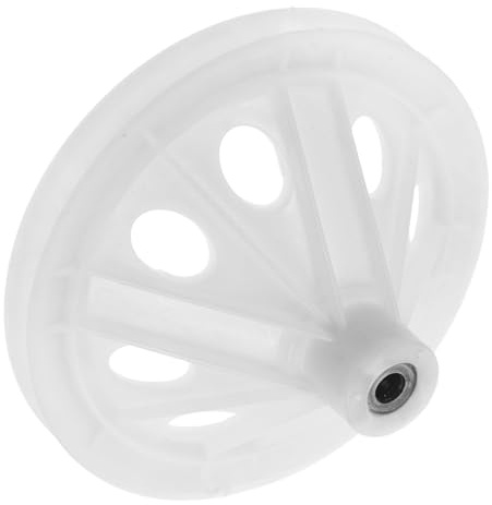 Polea Reductora de Velocidad de Lavadora de Plástico Blanco | Diseño de Doble , Orificio Cuadrado y Eje, Pieza Precisa y Estable para Semiautomática
