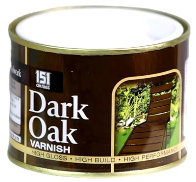 HOCHSTE® 151 Coatings Varnish Dark Oak, Rich Gloss Finish, Enhances Natural Wood Grain, Easy Brush Application, Color Protection in 1, Suitable for Interior & Exterior Wood