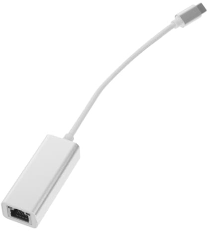 IWOWHERO Adaptateur USB Type-c vers Ethernet Gigabit Mbps Carte Réseau Externe sans Pilote Compatible Smartphones Ordinateurs Portables et Tablettes Transmission Rapide Couleur Aléatoire