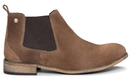 miMaO Botines bajos con elásticos laterales en piel TAUPE, EU 38