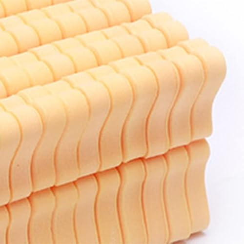 RASTKY 100 stycken tåspridare av mjukt svamp för manikyr och pedikyr, flexibel tåfixering och separation för nagelkonstnärer och nybörjare, hudvänligt material (orange)