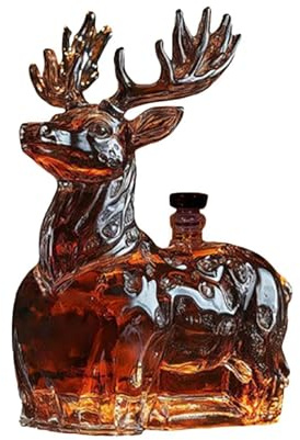 Botella De Whisky Decantador De Whisky De Vidrio Con Diseño De 120ml