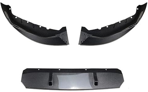 Auto Frontlippe Frontspoiler für BMW 5 Series G30 Late M Sport 525i 530i 2021+,Frontstoßstangen Lippenkörper Autoteile Autoantikollisionsschutz,A/Carbon Fiber
