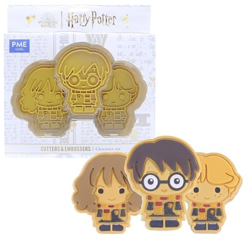 PME Harry Potter Tagliabiscotti ad impressione, Harry, Ron & Hermione