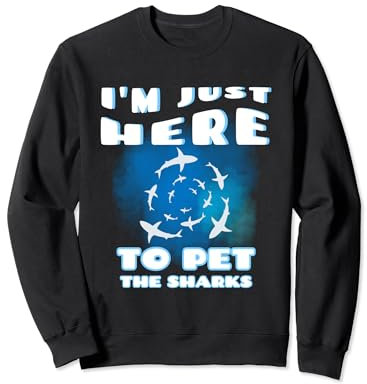 Tauchen mit Haien Haitauchen Haitaucher shark diving Sweatshirt