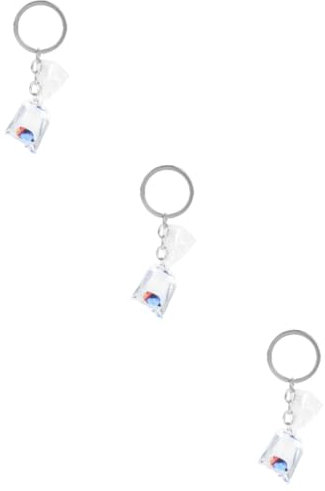 3St Tropischer Fisch-Schlüsselanhänger Handtasche Schlüsselanhänger Anhänger für Schlüsselanhänger wassersäcke wasserbeutel schlüsselringe Schlüsselhalter Fisch Schlüsselanhänger SOIMISS