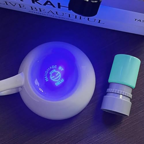 Timbro Anticontrafazione Fluorescente Invisibile, Sigillo Anticontrafazione Fluorescente UV Ultracelato, Timbro Invisibile per Biglietti Di Ingresso Nei Bar