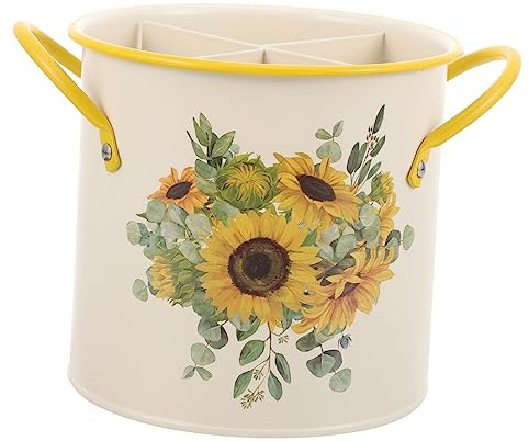 GLEAVI Organizador De Utensilios Para Palillos De Cocina Vintage, Soporte Grande Para Guardar Cubiertos y Cucharas, Material Resistente, Diseño Para Colgar Pared, Adecuado Para Cocina Doméstica