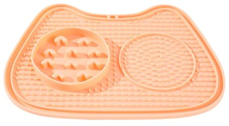 Slow Feeder Per Gatti,Interattiva Anti-Ingozzamento Con E Tappetino Da Leccare,Tappetino Da Leccare Dispenser Di Snack Puzzle - Per Strisce Di Yogurt Scatolette Cibo Umido E Secco
