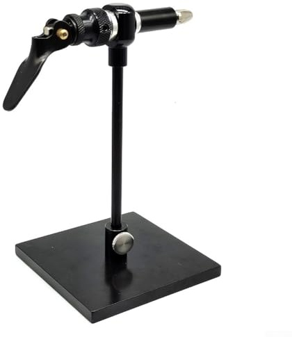 Honseadek Étau de fixation de mouches avec tête de serrage rotative à 360 degrés et base en acier pour mouches de pêche et leurres gabarits, outil de banc robuste (C)
